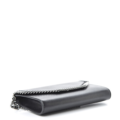 Stella McCartney Eco Alter Nappa Falabella Clutch with Chain Bag Black 4 of 10