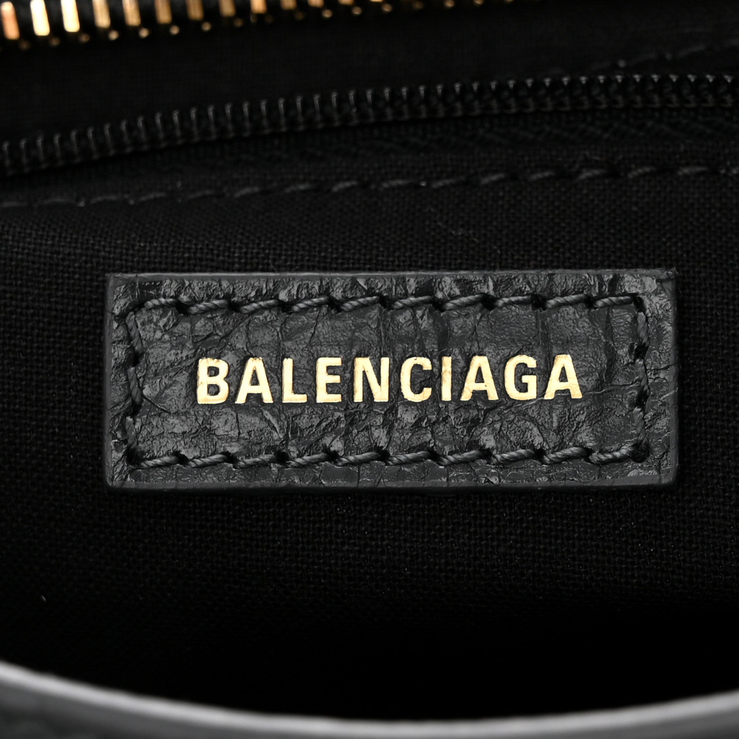 Balenciaga Agneau Stadio Laser Cut Cross Classic Gold Hardware Mini City Anthracite 6 of 10