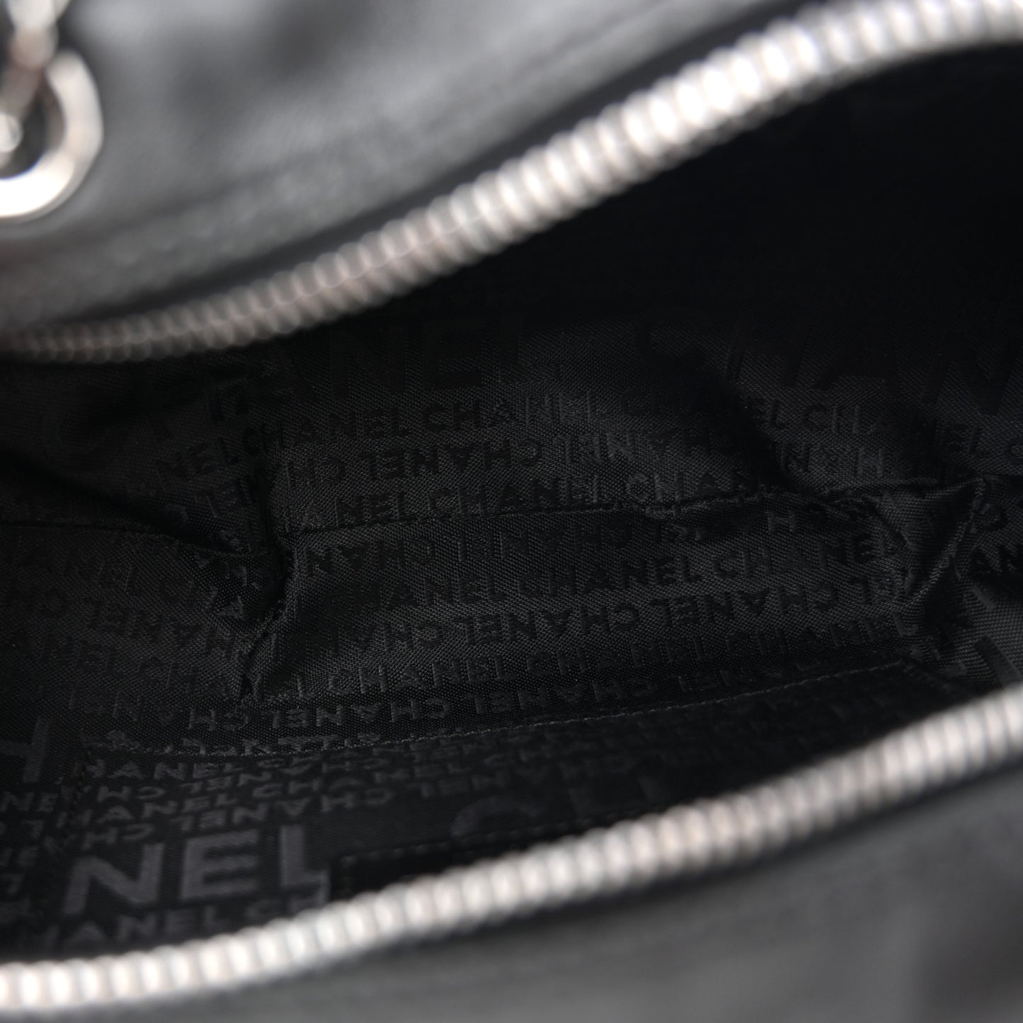 Lambskin Lax Small Tassel Shoulder Bag Black
