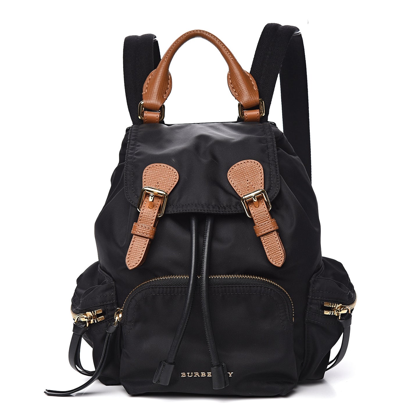 Nylon Small Rucksack Backpack Black