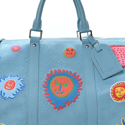 Louis Vuitton LV X YK Taurillon Monogram Keepall Bandouliere 50 Blue Multicolor 6 of 8