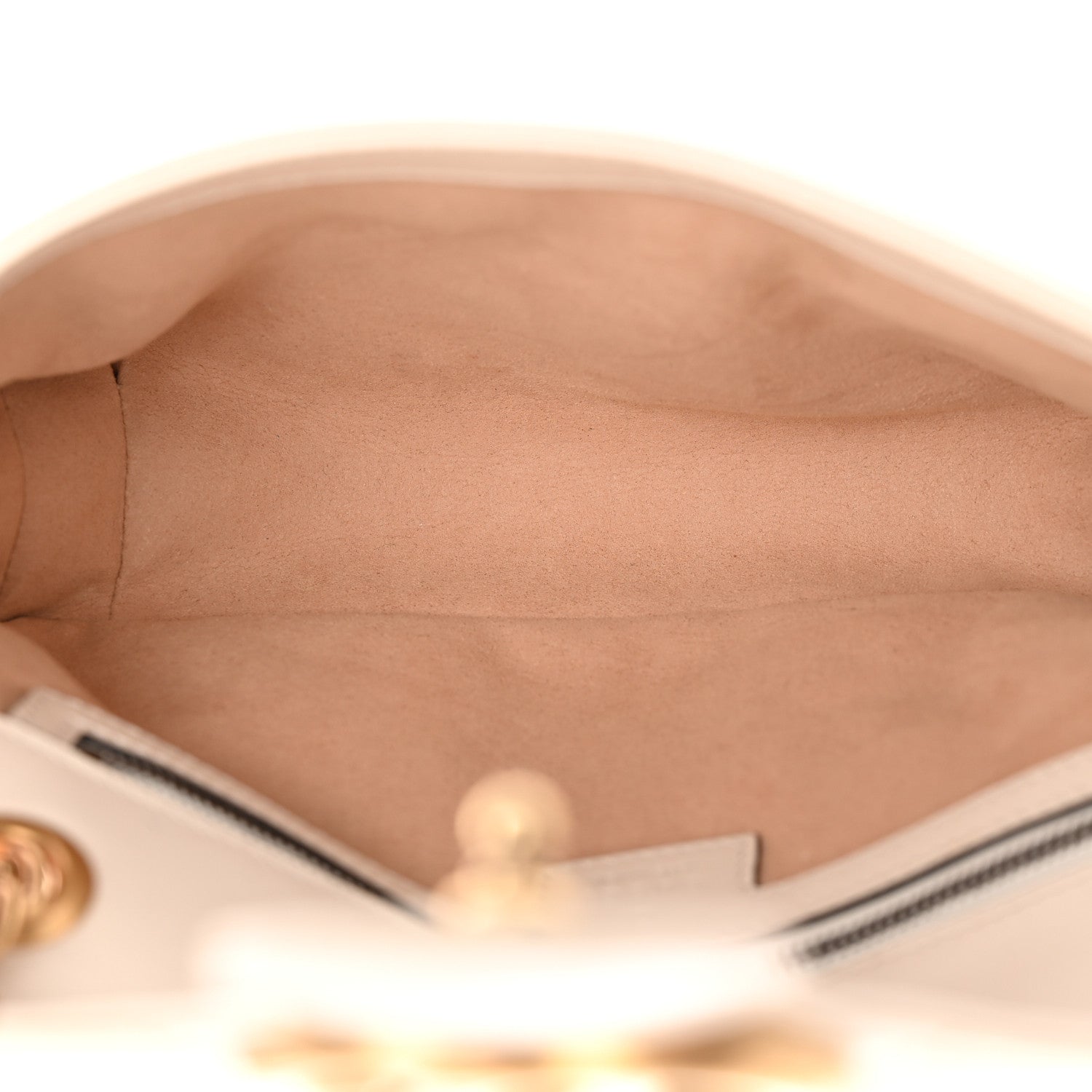 Gucci Calfskin Matelasse Small GG Marmont Shoulder Bag White 5 of 12