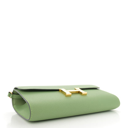 Hermes Epsom Constance Long To Go Wallet Vert Criquet 4 of 9