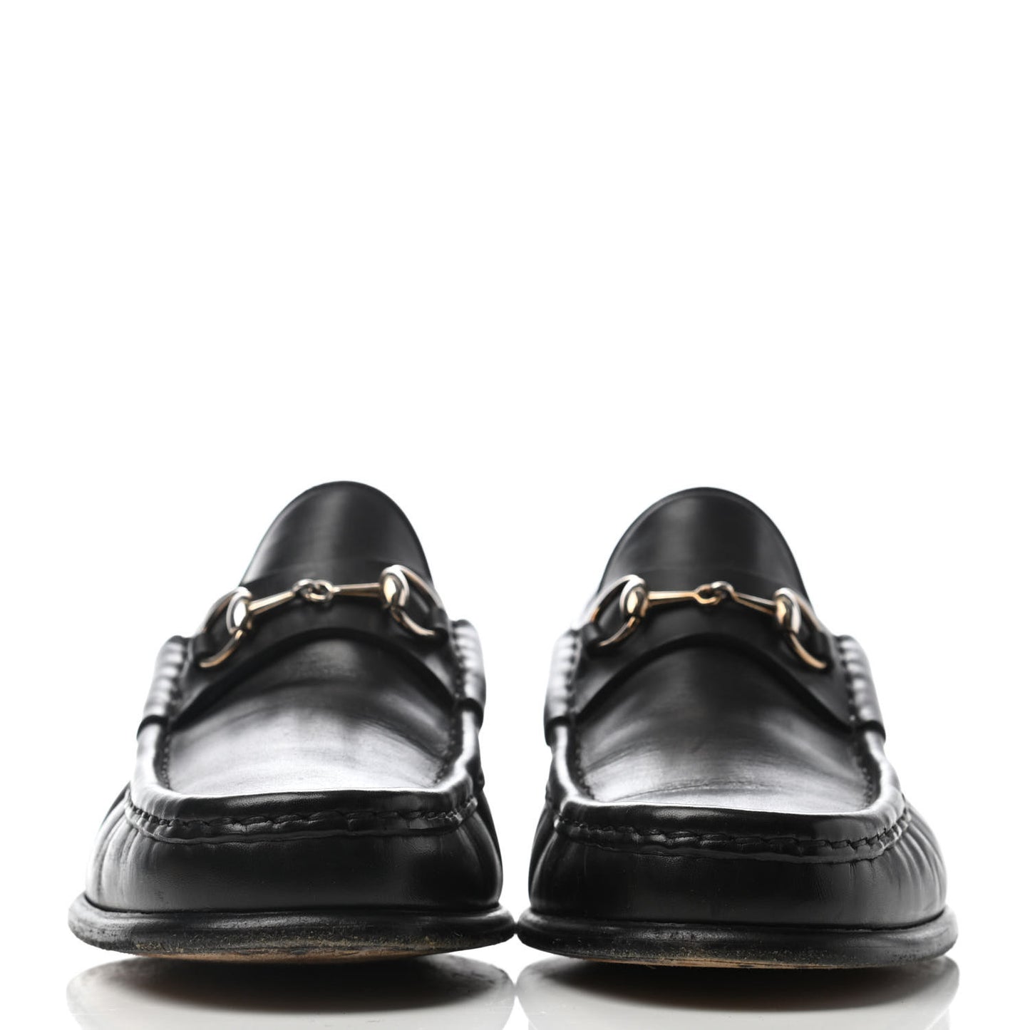Calfskin Horsebit Loafers 38 Black