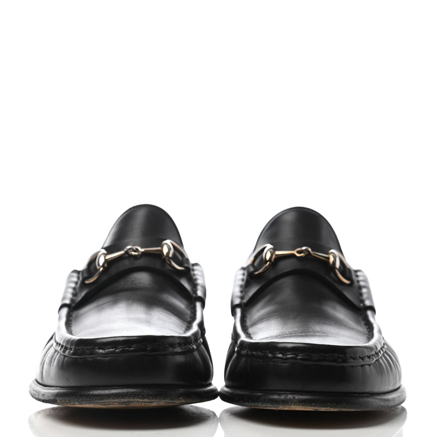 Gucci Calfskin Horsebit Loafers 38 Black 2 of 7