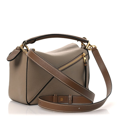 Loewe Grained Calfskin Small Puzzle Bag Sand Mink 3 of 10