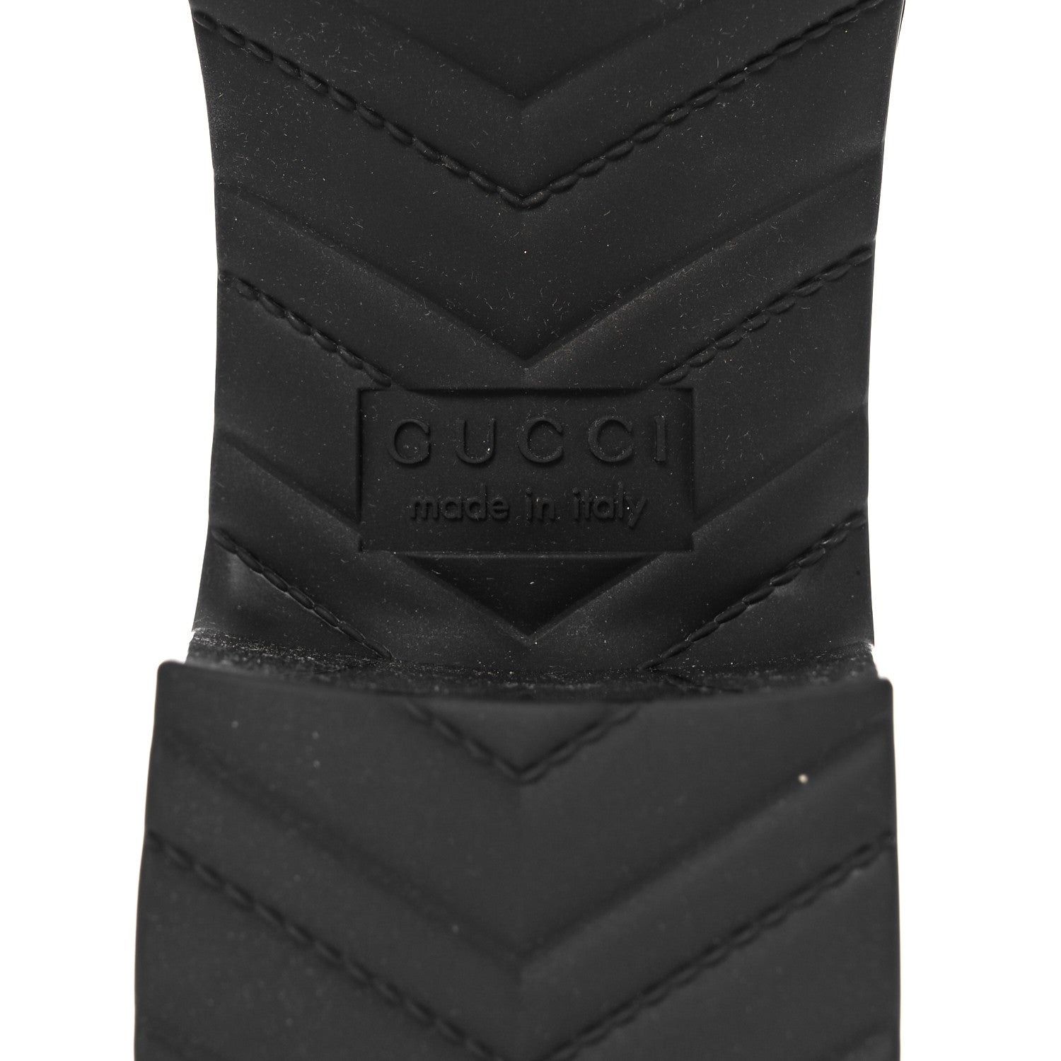 Gucci Rubber Gucci Logo Womens Platform 20/60mm Slide Sandals 38 Black 6 of 9