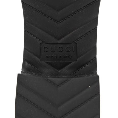 Gucci Rubber Gucci Logo Womens Platform 20/60mm Slide Sandals 38 Black 6 of 9