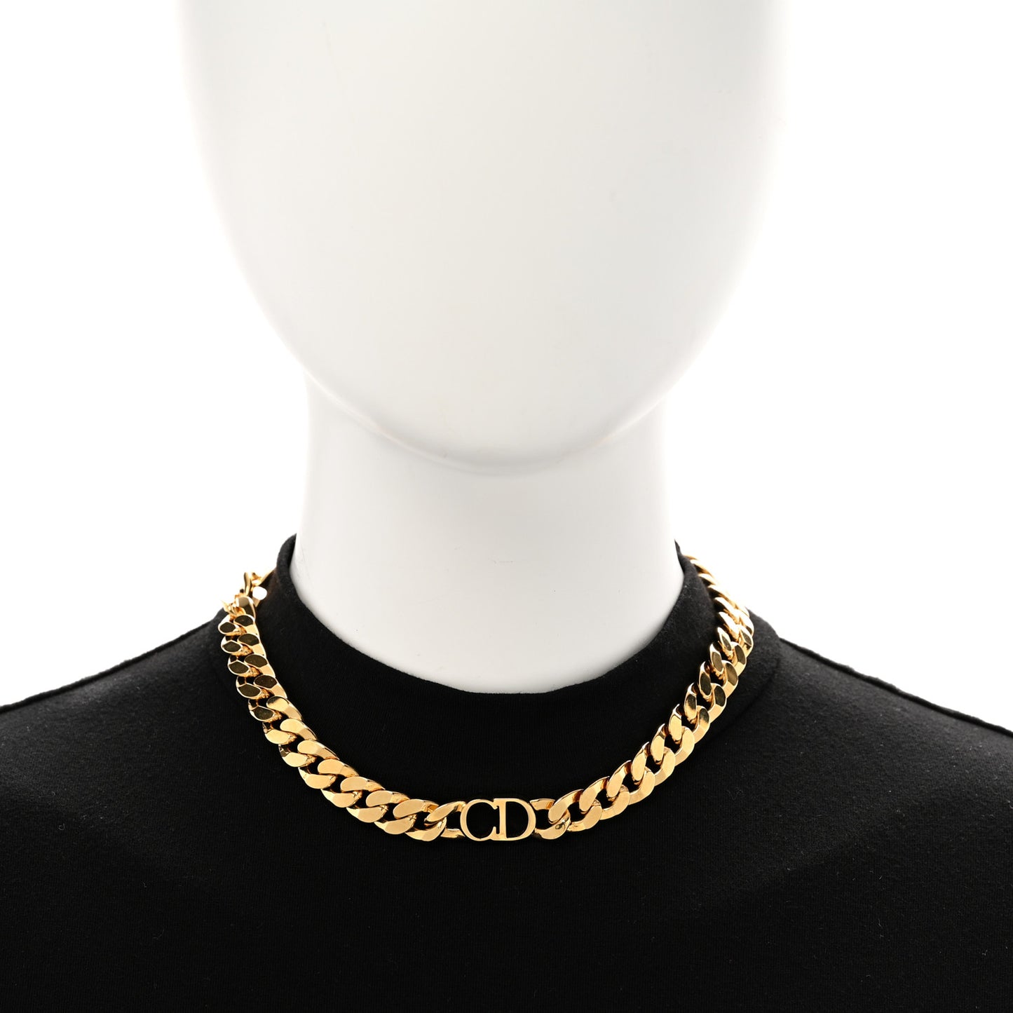 Metal Danseuse Etoile Chain Choker Necklace Gold