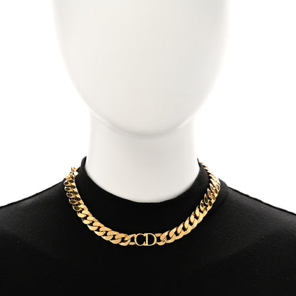 Christian Dior Metal Danseuse Etoile Chain Choker Necklace Gold 2 of 5