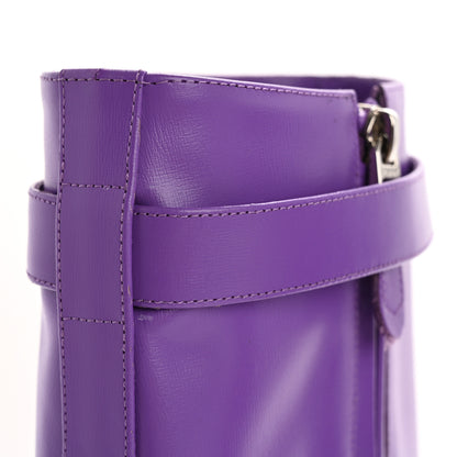 Givenchy Calfskin Shark Lock Ankle Boots 39 Ultraviolet 10 of 10