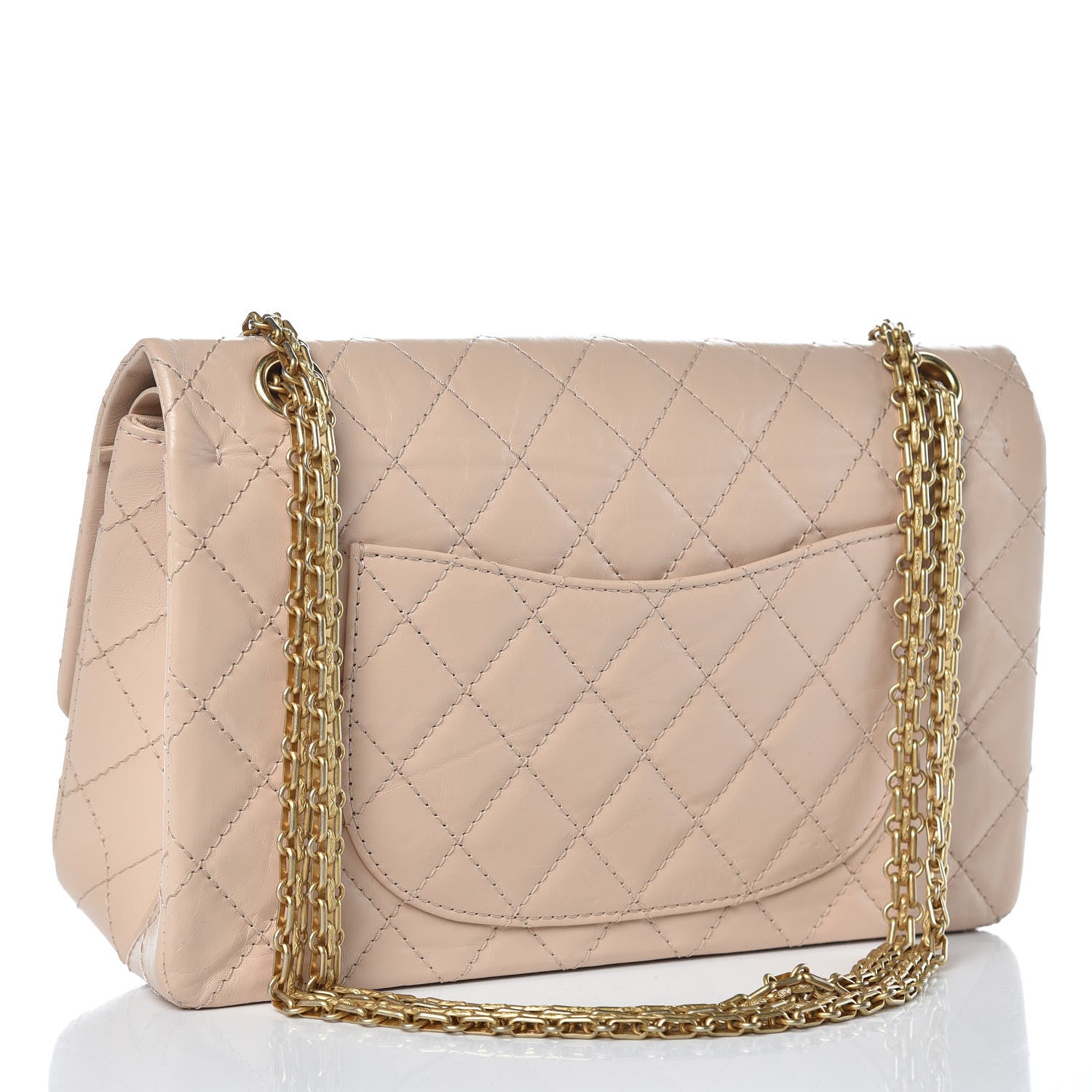 Chanel Aged Calfskin Quilted 2.55 Reissue 226 Flap Light Beige 3 of 10