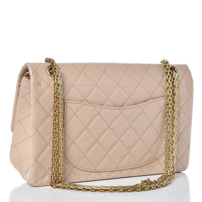 Chanel Aged Calfskin Quilted 2.55 Reissue 226 Flap Light Beige 3 of 10