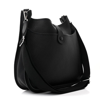 Hermes Taurillon Clemence Evelyne III GM Black 3 of 12