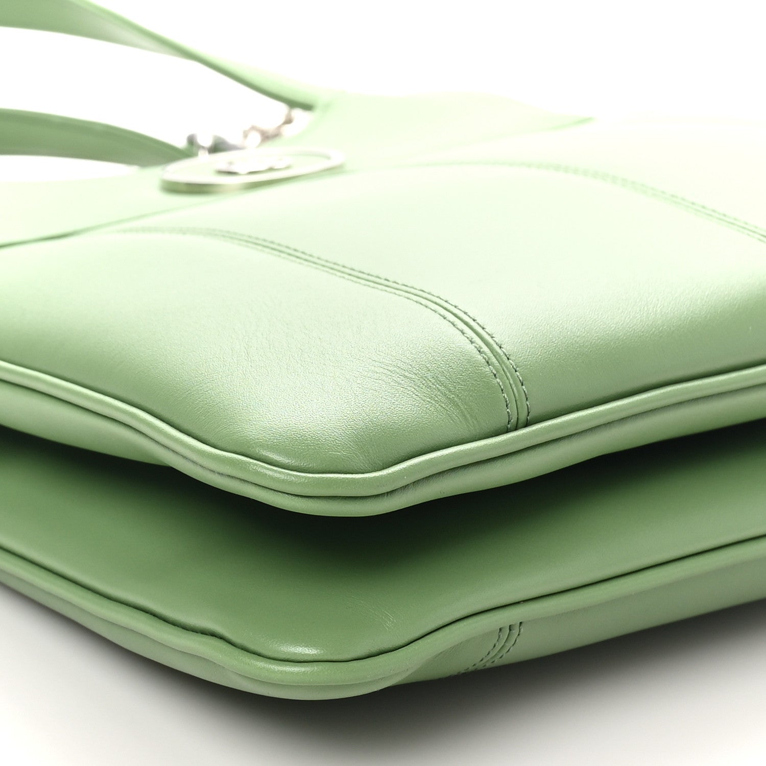 Gucci Senna Calfskin Petite GG Small Tote Bag Green Soil Grass 9 of 10