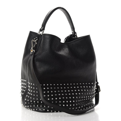 Burberry Calfskin Studded Medium Susanna Hobo Black 3 of 8