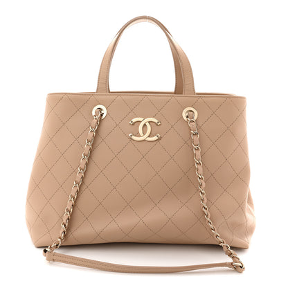 Chanel Calfskin Large Serial Shopper Tote Beige 1 of 12