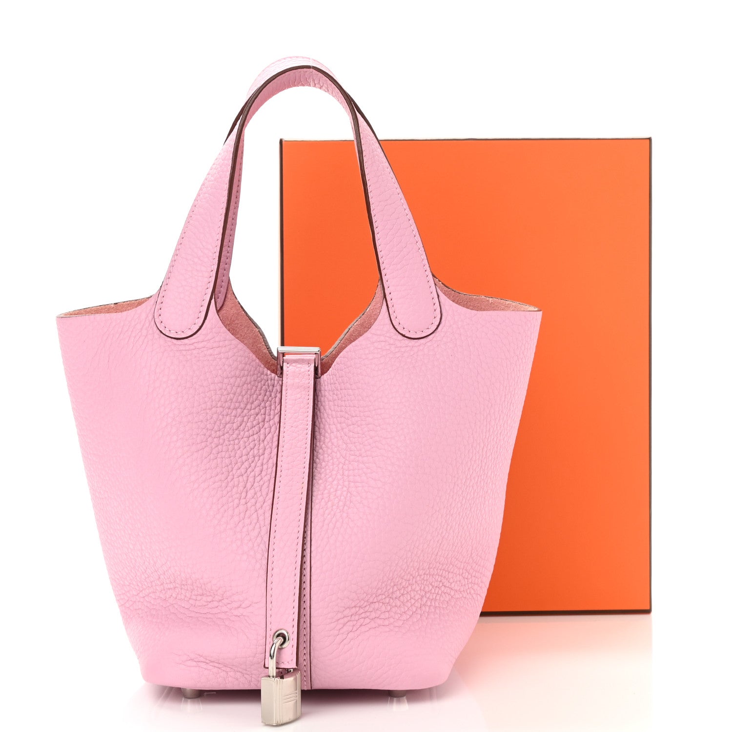 Hermes Taurillon Clemence Picotin Lock 18 PM Mauve Sylvestre 9 of 9