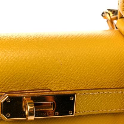 Hermes Epsom Kelly Sellier 28 Jaune Ambre 16 of 20