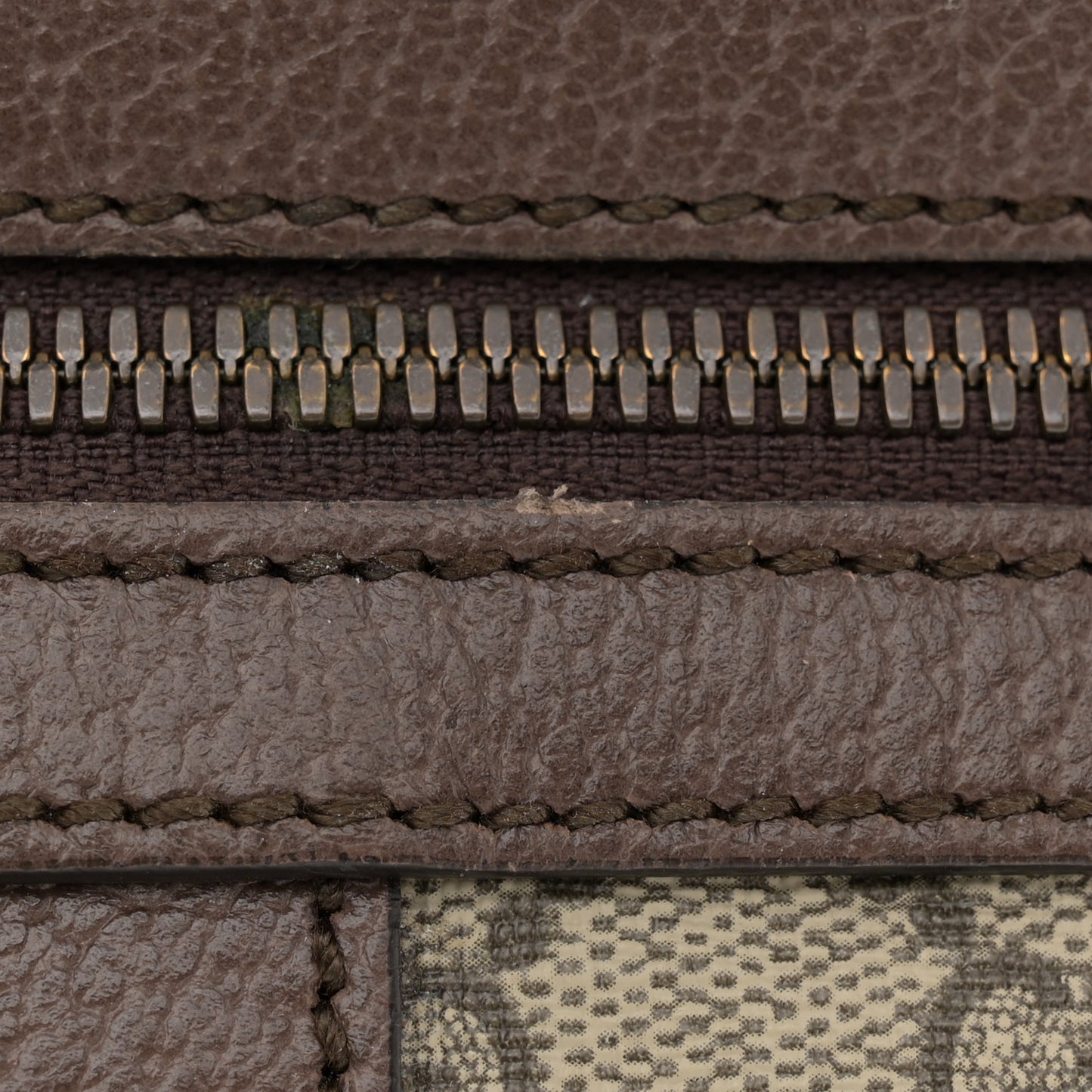 GG Supreme Monogram Web Small Ophidia Messenger Bag Brown