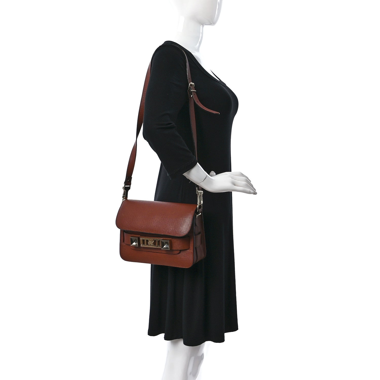 Proenza Schouler New Linosa Mini PS11 Classic Shoulder Bag Tan 2 of 9