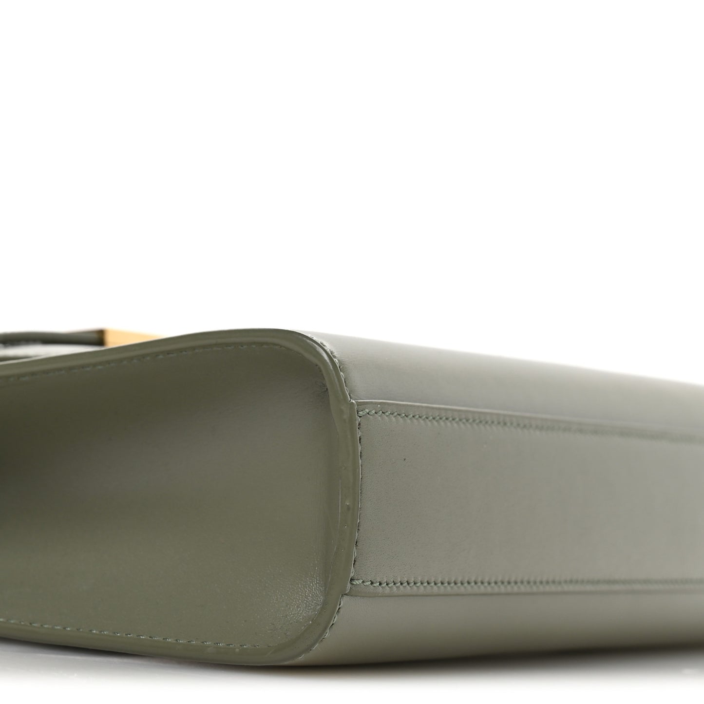 Smooth Calfskin Small Manhattan Shoulder Bag Light Green