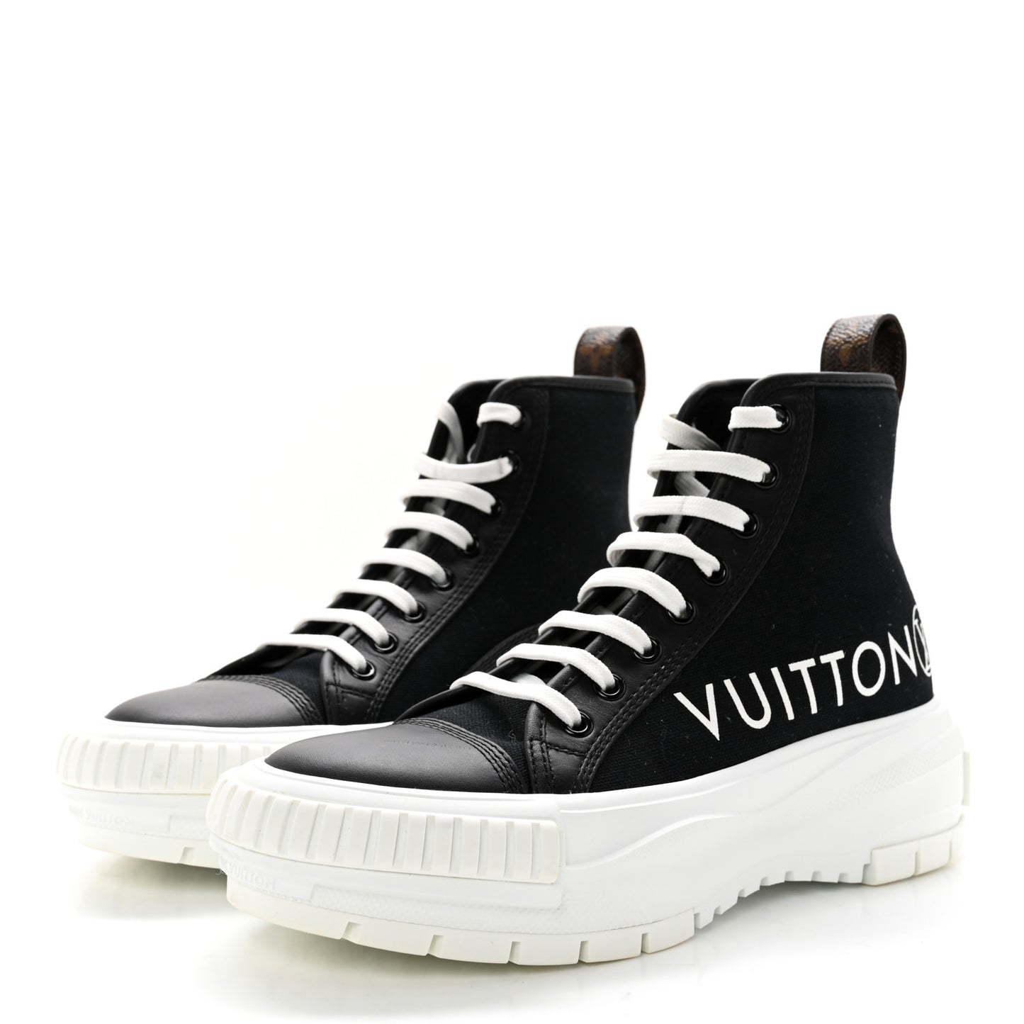 Canvas LV Squad Sneaker Boots 37 Black