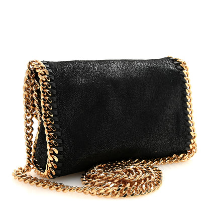 Stella McCartney Shaggy Deer Tiny Fold Over Falabella Tote Black 3 of 9