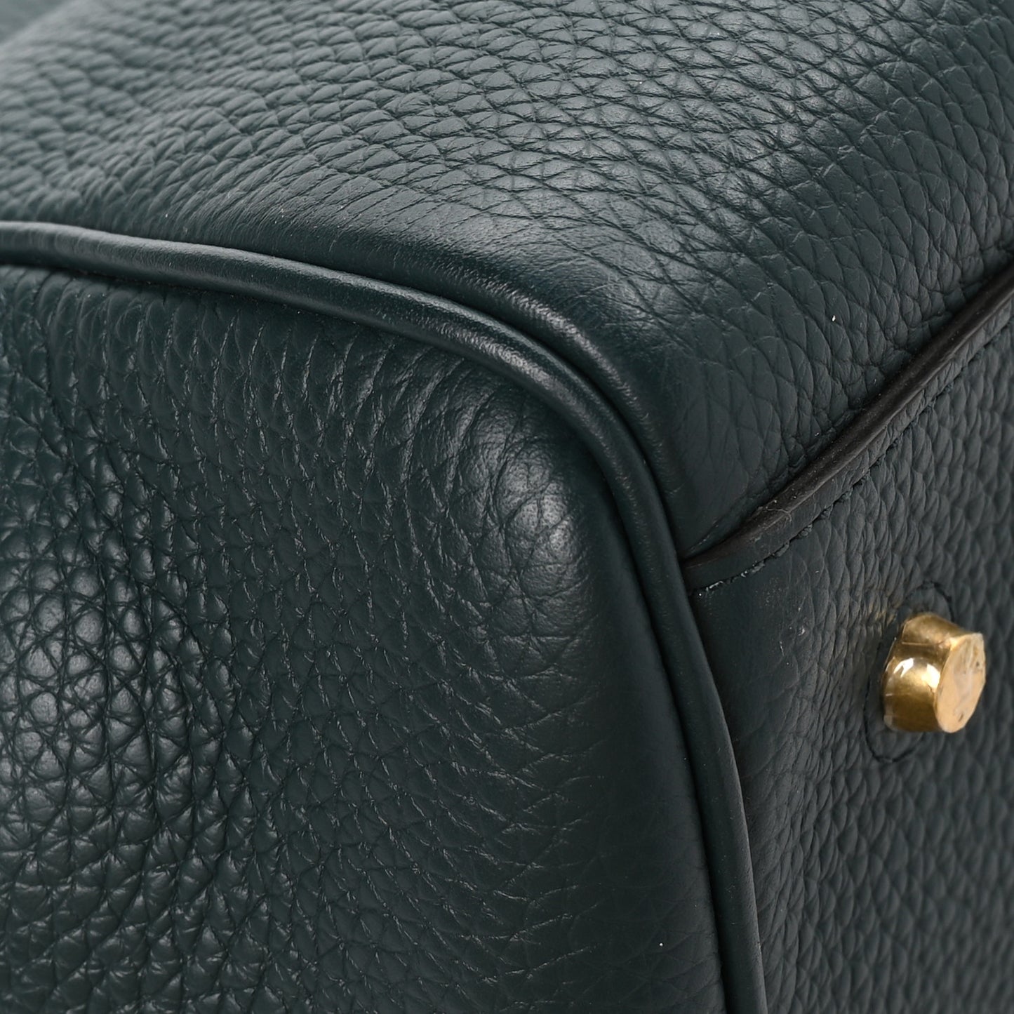Heavy Grain Belted Bayswater Tote Mulberry Green