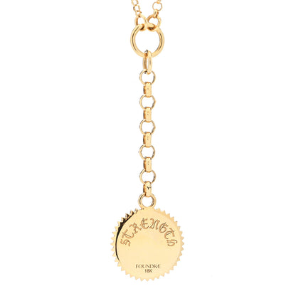 Foundrae 18K Yellow Gold Diamond Small Strength Mixed Belcher Chain Necklace 4 of 6