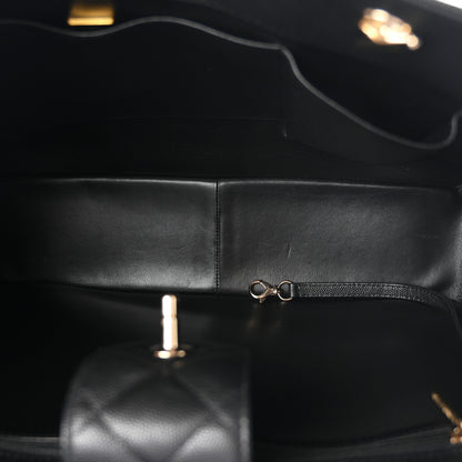 Chanel Caviar Quilted Small Shopping Tote Black 4 of 9