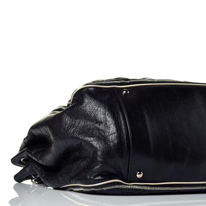 Chanel Lambskin Quilted East West Accordion Flap Black 8 of 10