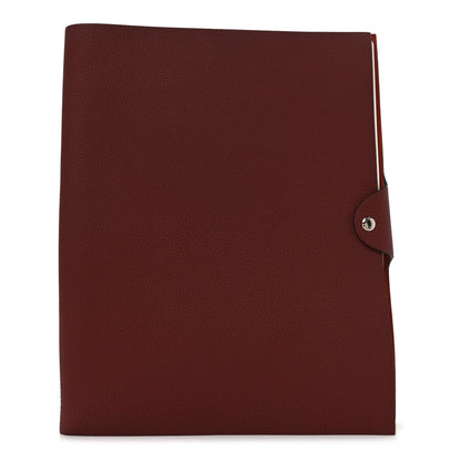 Hermes Togo Ulysse GM Notebook Cover Rouge H 1 of 6