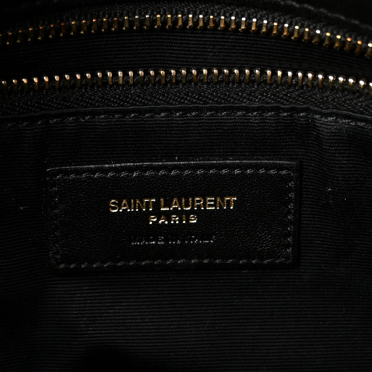 Lambskin Quilted Toy Loulou Puffer Monogram Chain Satchel Black
