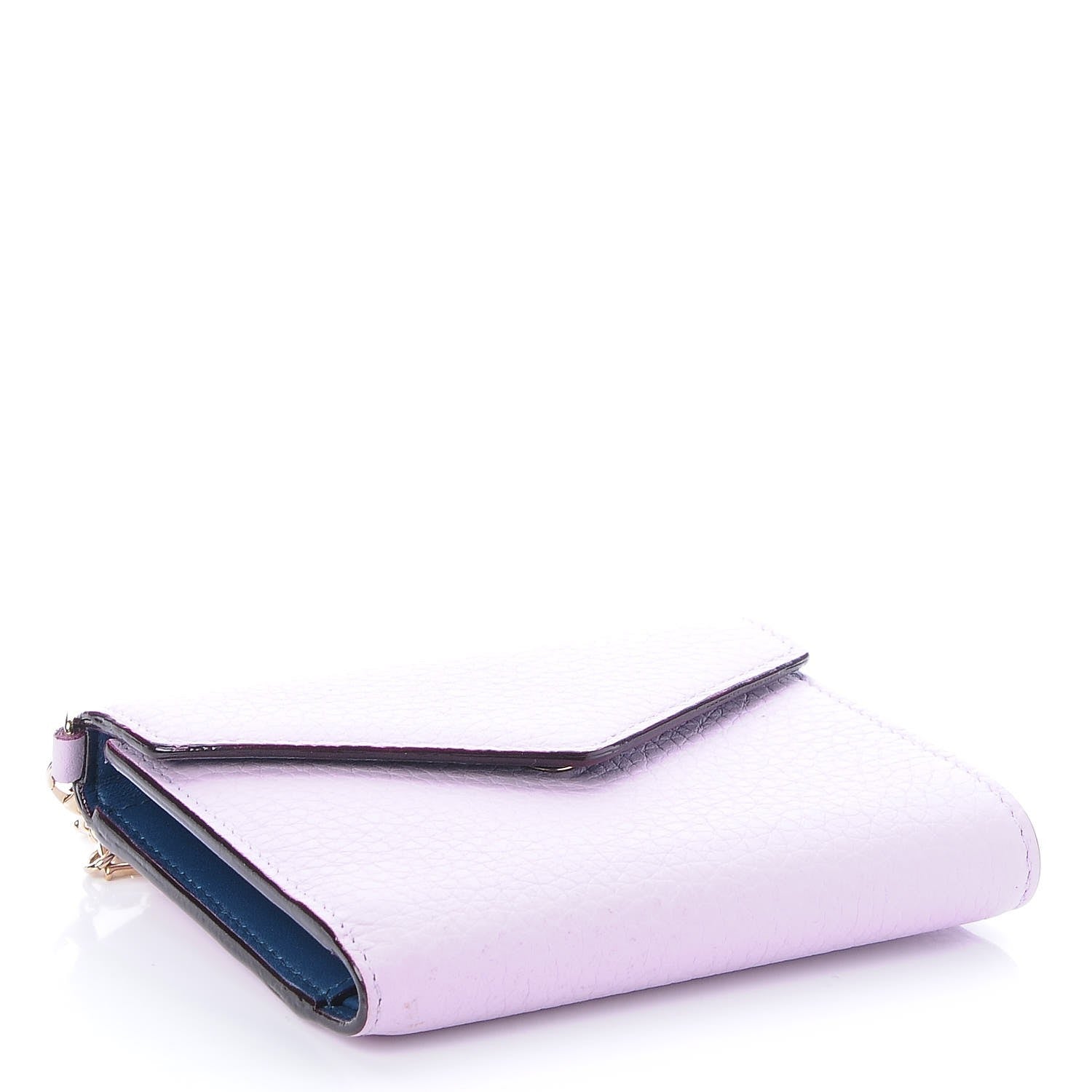 Christian Dior Bullcalf Diorissimo Medium Envelope Wallet Lilac 4 of 9