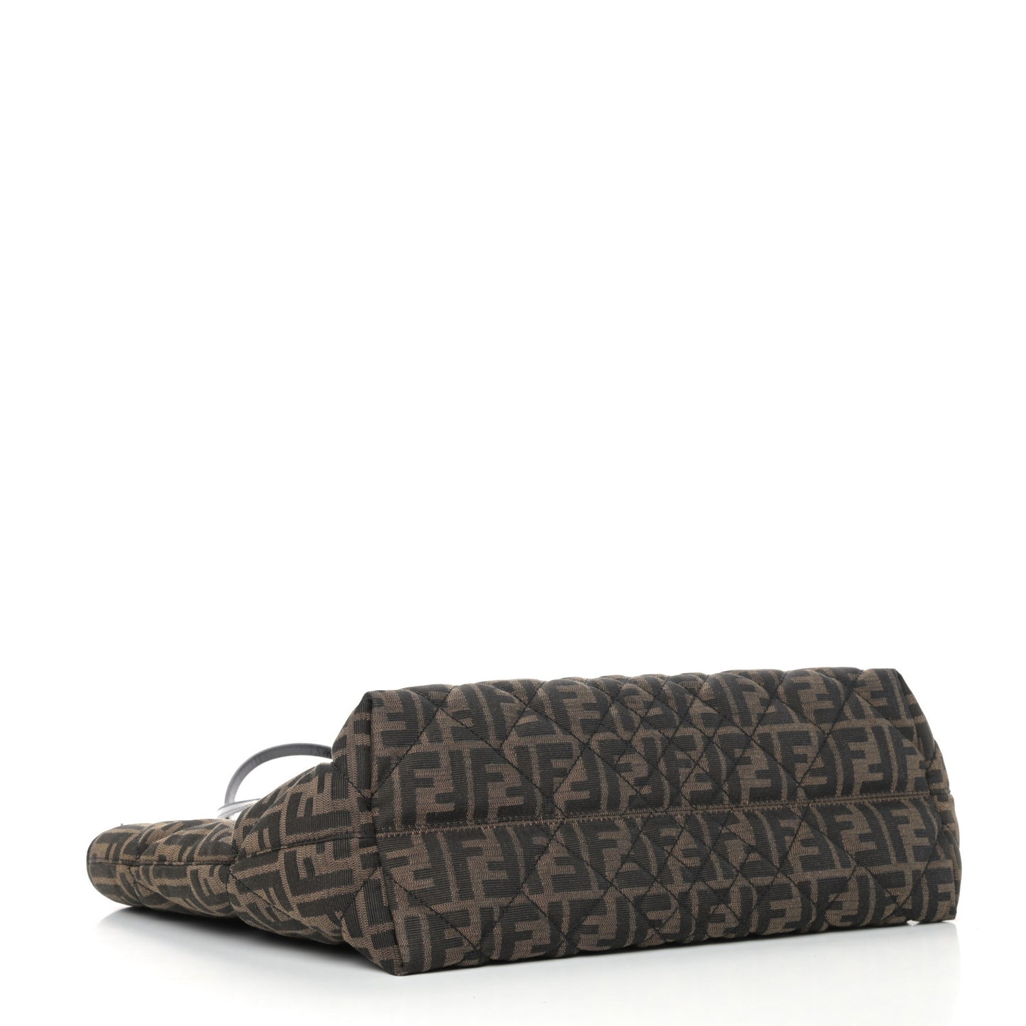 Zucca Quilted Medium Roll Tote Tobacco Black