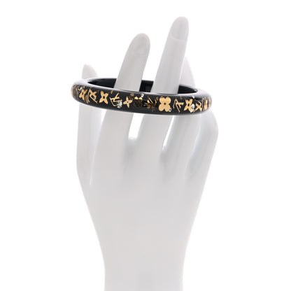 Louis Vuitton Resin Swarovski Medium Inclusion Bracelet Black 2 of 4