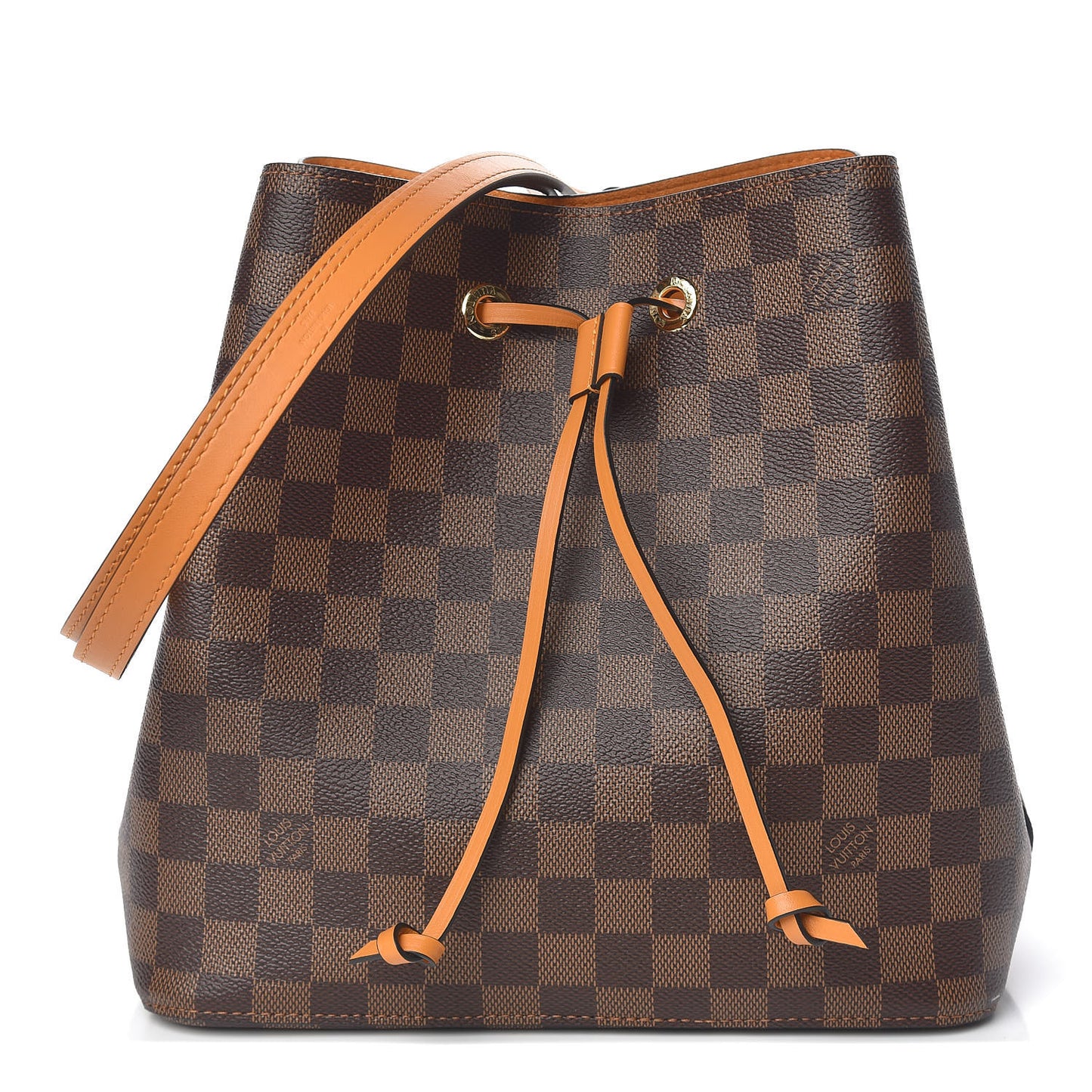 Damier Ebene Neonoe MM Safran