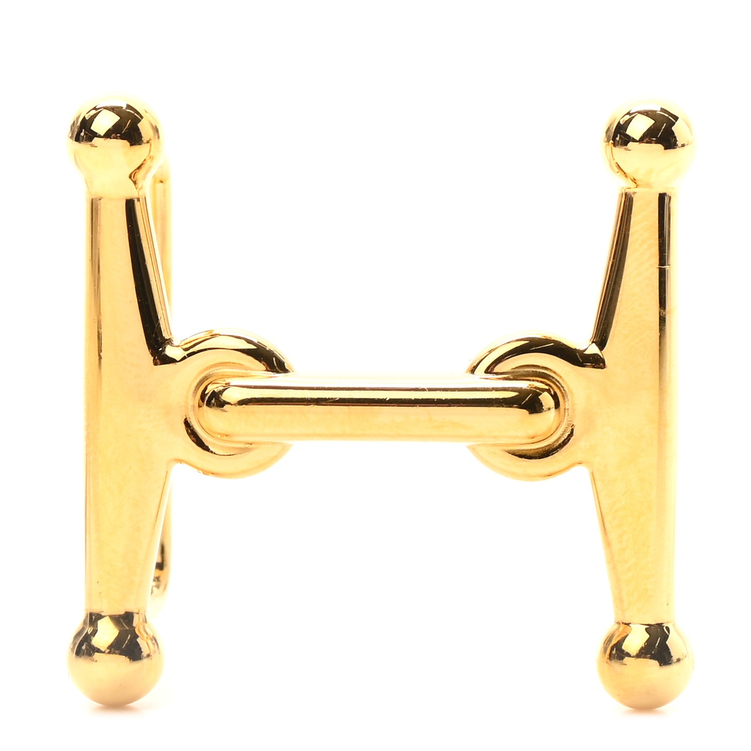 Hermes Permabrass 24mm Mors H Belt Buckle Gold 1 of 3