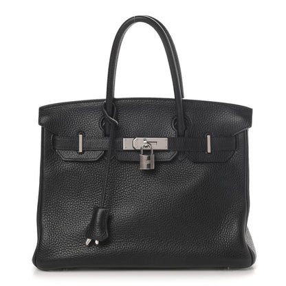 Hermes Taurillon Clemence Birkin 30 Black 1 of 15