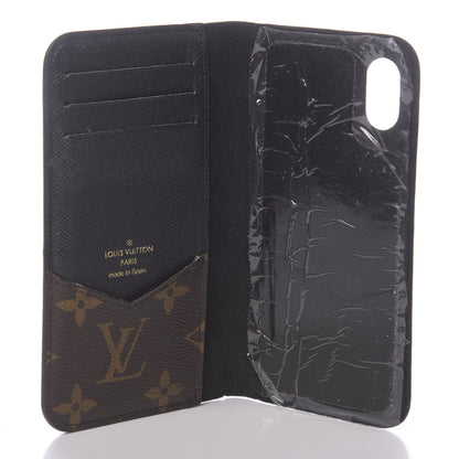 Louis Vuitton Monogram iPhone XS Folio Case Black 5 of 8