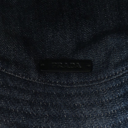 Prada Denim Re-Nylon Reversible Bucket Hat Blue Black 12 of 12