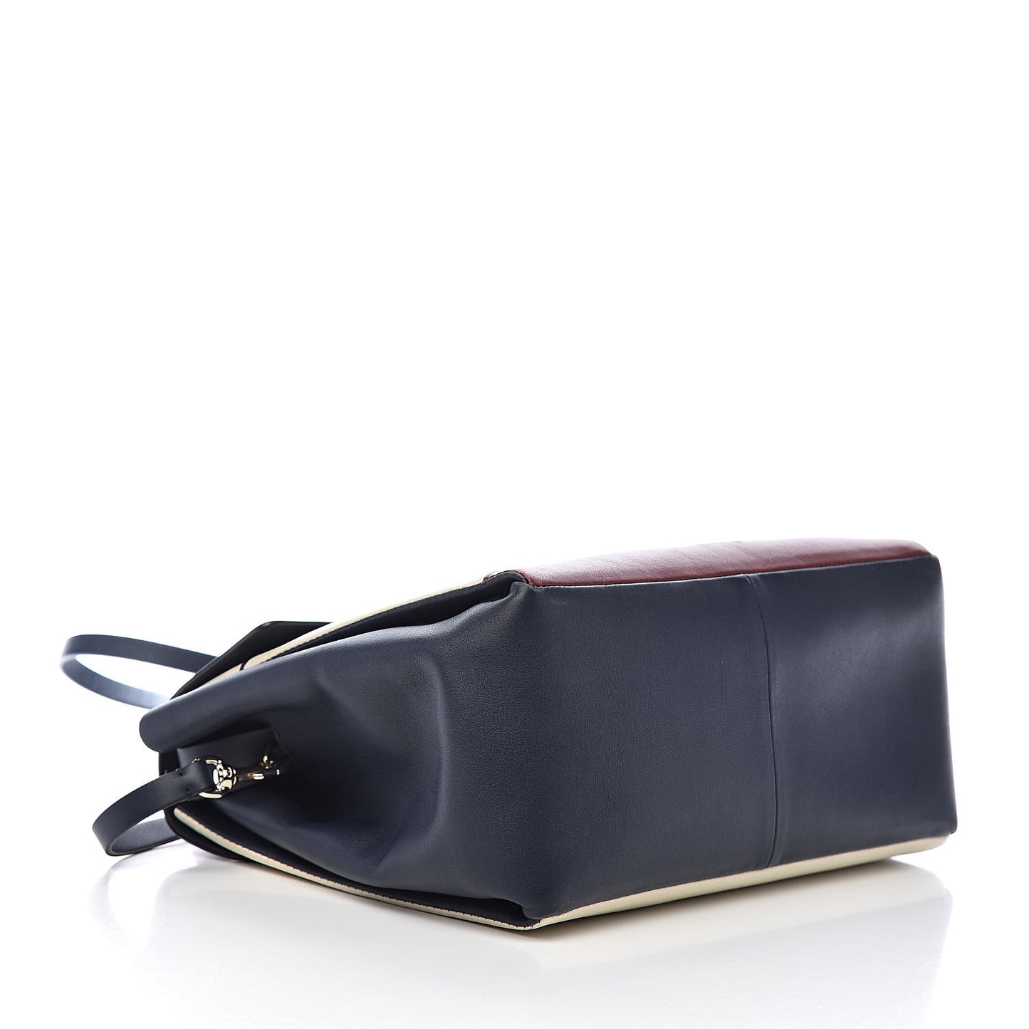 Calfskin Mime Single Handle Bag Multicolor