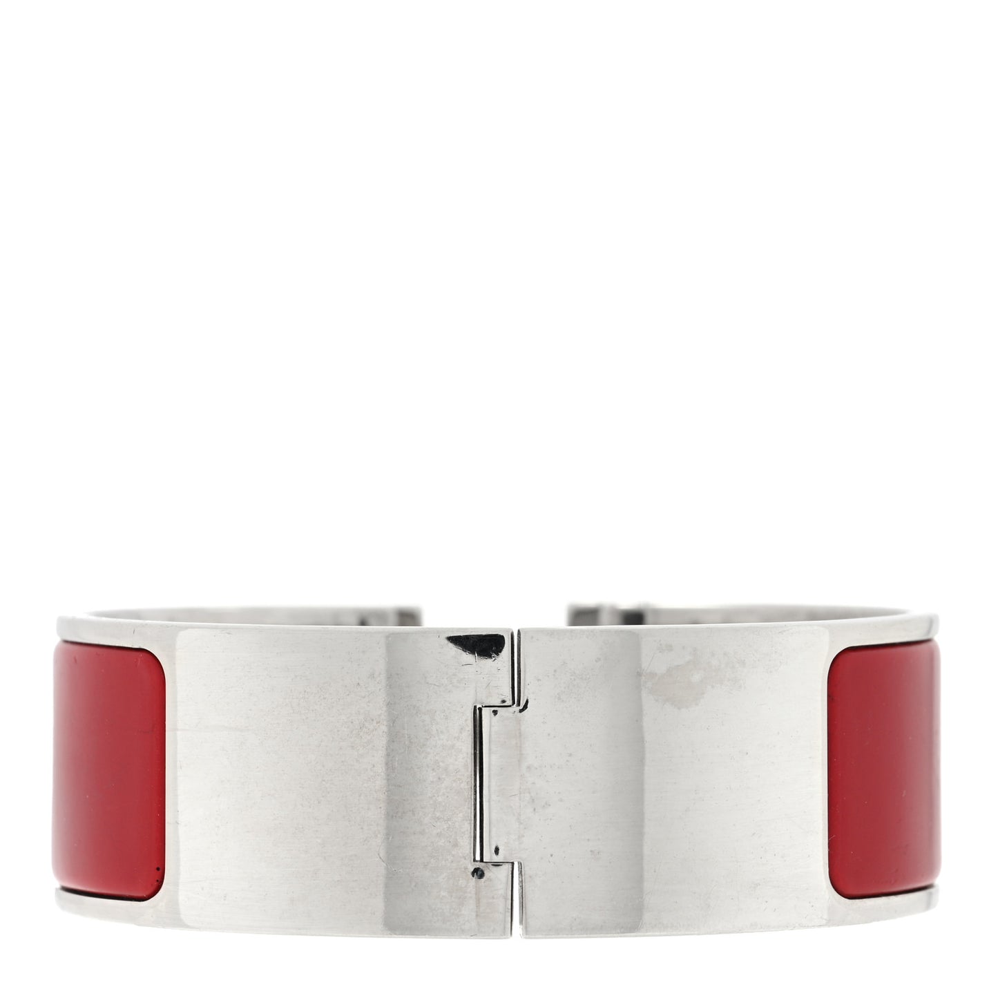 Enamel Wide Clic Clac H Bracelet GM Rouge