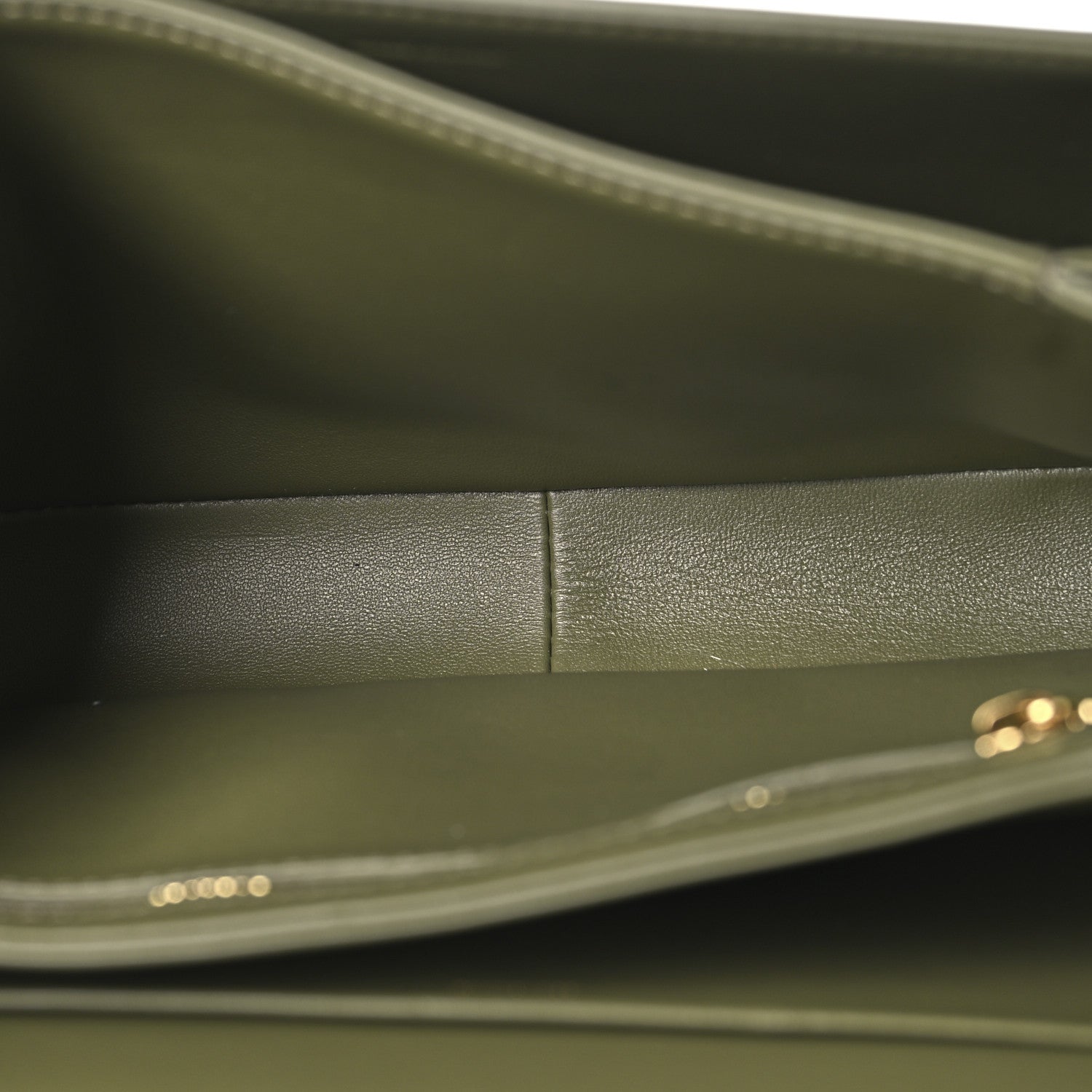 Celine Shiny Calfskin Medium Triomphe Soft Khaki 5 of 11
