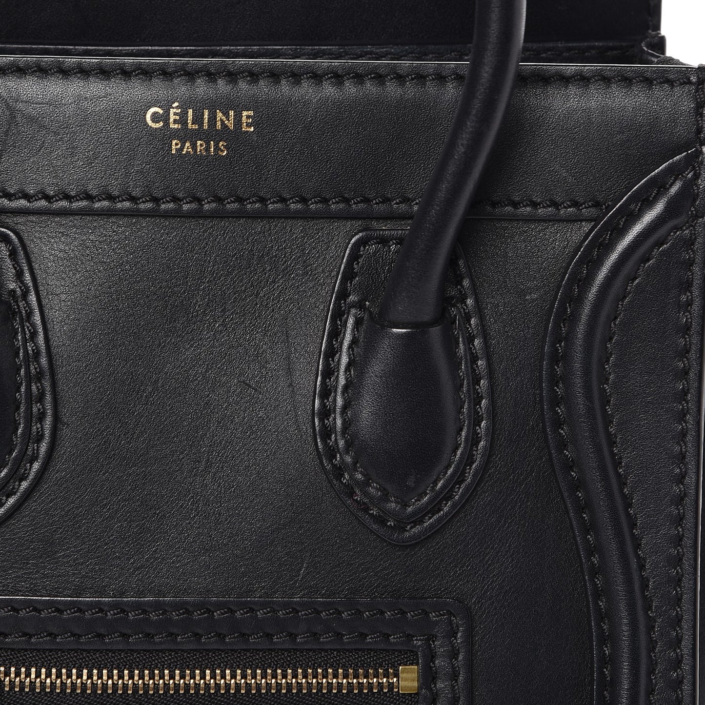 Smooth Calfskin Nano Luggage Black