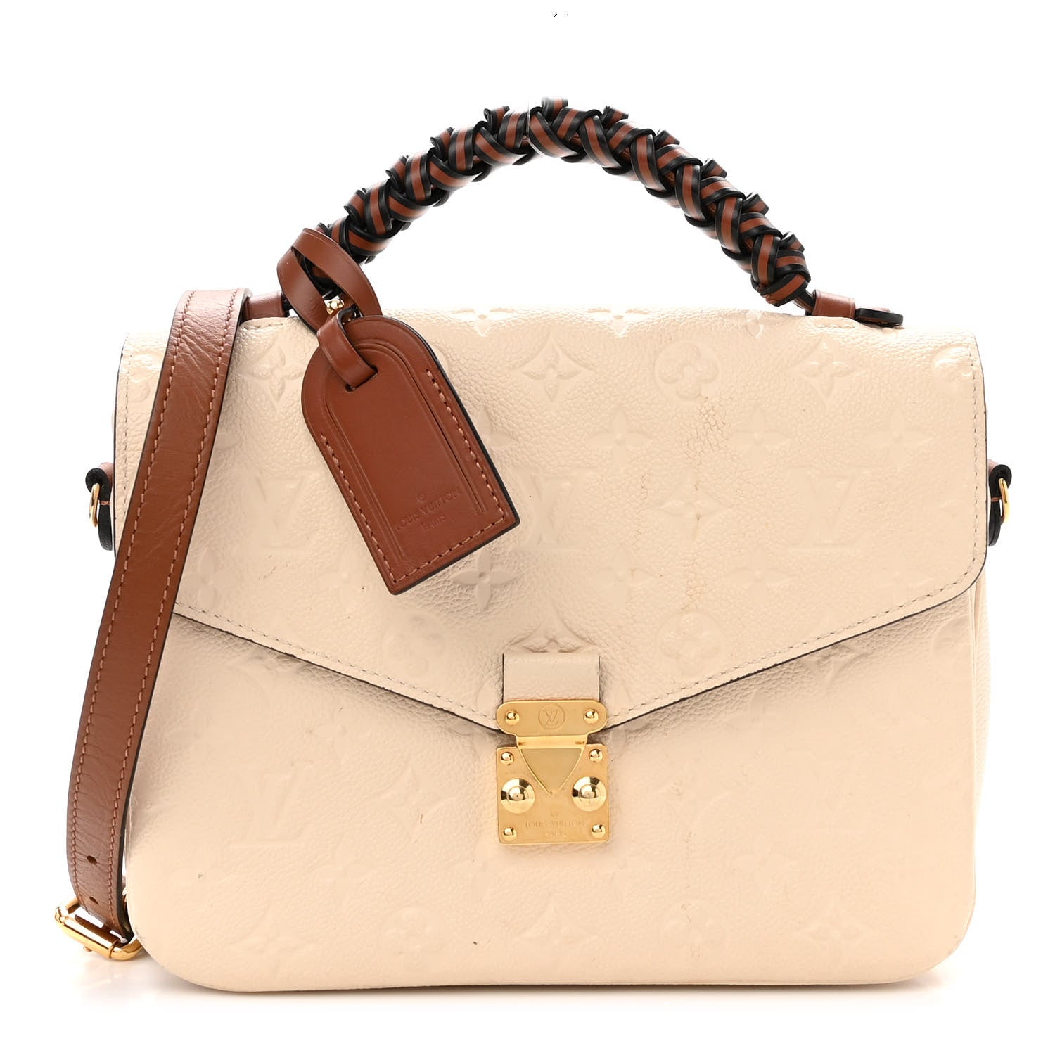 Louis Vuitton Empreinte Braided Pochette Metis Creme Beige Caramel 1 of 9