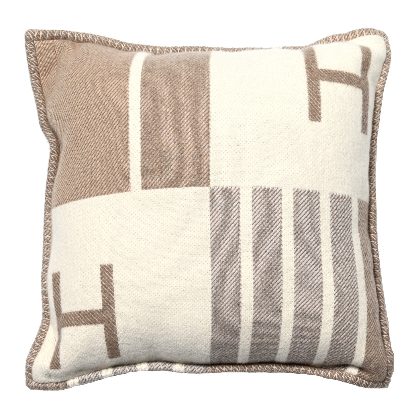 Wool Cashmere Avalon Vibration Pillow PM Ecru Naturel