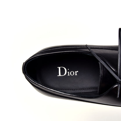 Christian Dior Brushed Calfskin Derby Shoes 40.5 Black 7 of 9