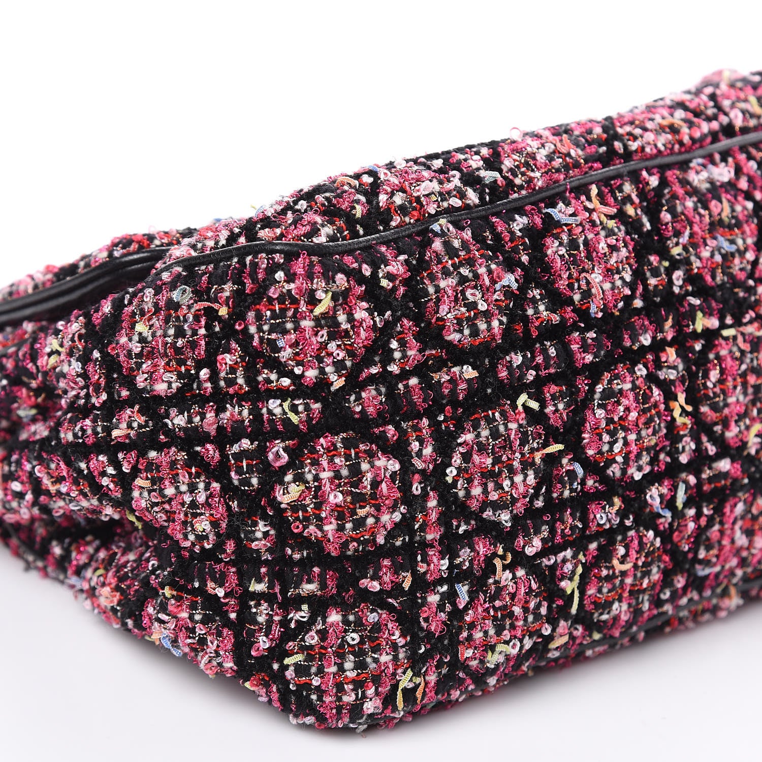 Christian Dior Tweed Medium Miss Dior Flap Pink Black Multicolor 8 of 11